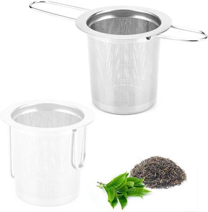 HASTHIP 304 Stainless Steel Tea Infuser Tea Strainer with Folding Ears Filter Loose Tea Tea Strainer