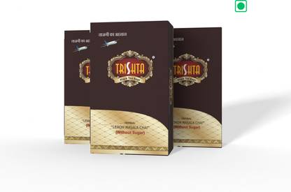 trishta Lemon Masala Tea Without Sugar | Pack of 3 | Herbal | Natural | No Preservatives Herbal Tea Bags Box