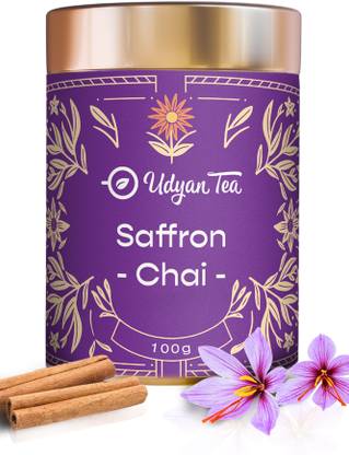 Udyan Tea Saffron Cardamom, Cloves Tea Tin