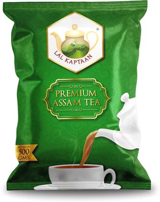LAL KAPTAAN Premium Assam Tea ,CTC Tea , Taste Unblended Tea 500gm Black Tea Pouch
