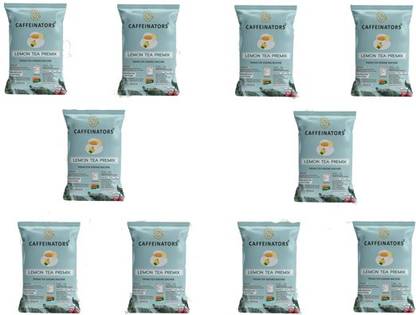 Caffeinators Lemon Tea Premix 500g (Pack of 10) Lemon Tea Pouch