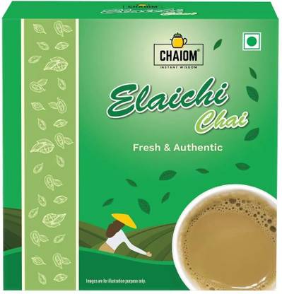 Chaiom Elaichi Tea 250g - Real Elaichi Flavoured Kadak Chai, Cardamom-infused Loose Tea Cardamom Tea Pouch