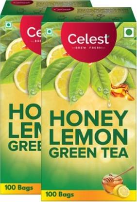 Celest Honey Lemon Green, 200 Tea Bags | Green Tea | Honey Lemon Green Tea | Honey, Lemon Green Tea Bags Box