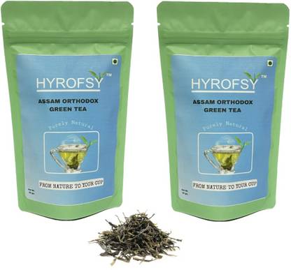 Hyrofsy Assam Orthodox Green Tea COMBO PACK Green Tea Pouch