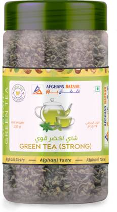 AFGHAN BAZAAR AFGHANI STRONG GREEN TEA | PREMIUM QUALITY | NATURAL TASTE | JAR PACK Green Tea Plastic Bottle