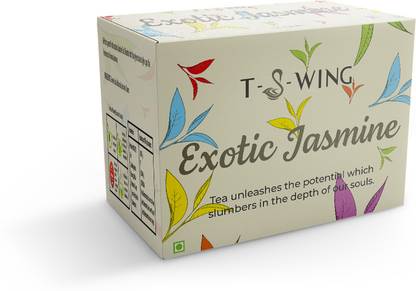 T-S-WING Exotic Jasmine Tea | Green Tea Jasmine Green Tea Bags Box