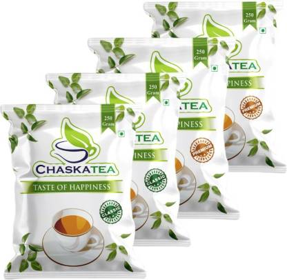 Chaska Tea Classic Tea-2x250g/Premium Tea-2x250g/Natural Tea for Refreshment and Relaxation Black Tea Pouch