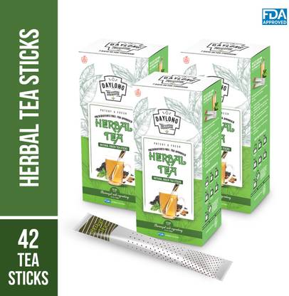 DAYLONG Herbal Green Tea | FDA Approved Tea Sticks for Weight Loss & Immunity Herbs Green Tea Box