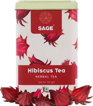 Sage Premium Hibiscus Tea Hibiscus Herbal Tea Tin