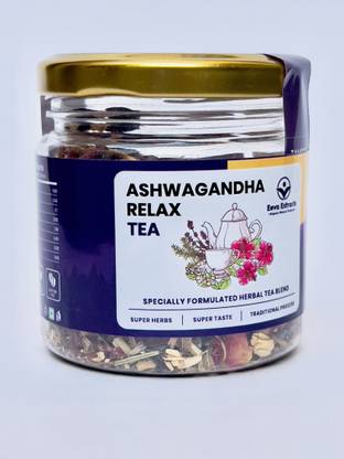 Eeva Extracts Ashwagandha Relax Tea Assorted Tea Mason Jar