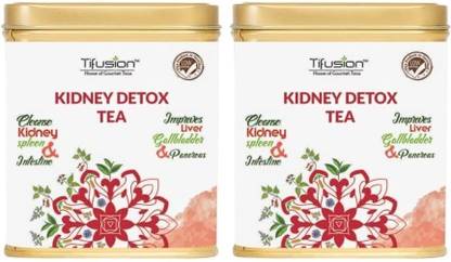 Tifusion Kidney Detox Tea for Cleansing Liver, Support Kidney Function Tulsi Herbal Tea Tin
