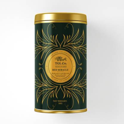 TGL Co. Red Miracle 50gm Tin Can Black Tea Tin