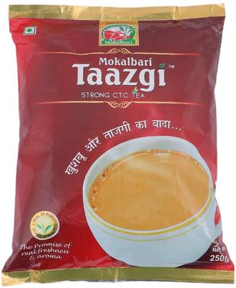 mokalbari Assam Strong CTC Taazgi Black Tea,Chai Patti,Rainforest Alliance Certified(1Kg) Black Tea Pouch
