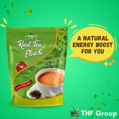 THF Real Tea Elaichi 1kg Pack Cardamom Tea Pouch
