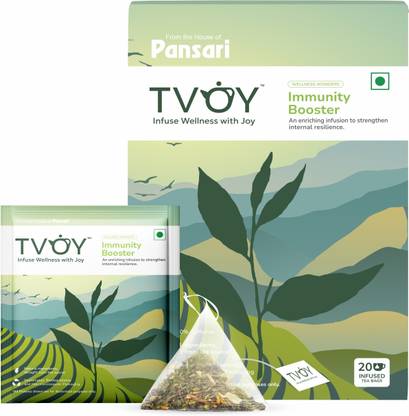 TVOY Immunity Booster Green Tea Bags Box