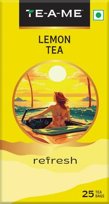 TE-A-ME Signature Black Lemon Tea Bag with Natural Lemon Flavour 100% Natural Ingredient Lemon Black Tea Bags Box