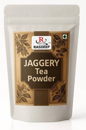 rasdeep Natural Jaggery Tea Powder | Gud Chai Blend | Immunity Boost | No Refined Sugar Assorted Tea Blend Pouch