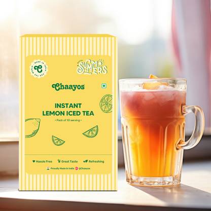 Chaayos Lemon instant tea premix - Refreshing welcome drink Iced Tea Box