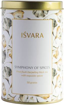 Isvara Symphony of Spices ~ Spiced Black Tea Black Pepper, Cardamom, Cloves, Cinnamon Black Tea Tin