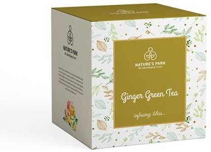 Nature's Park Ginger Green Tea (20 Tea Bags) Ginger Green Tea Bags Box