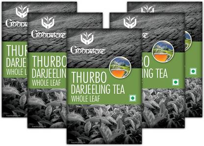 Goodricke Thurbo Whole Leaf Darjeeling Tea (250 GM)- Pack of 5 Black Tea Box