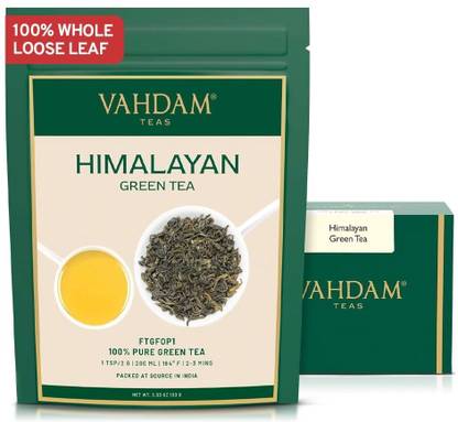 Vahdam Himalayan Unflavoured Green Tea Box