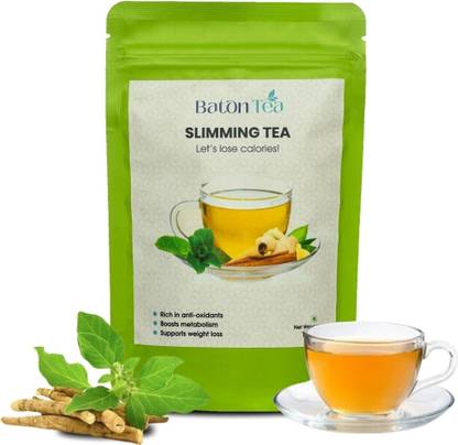 Baton Tea Slimming Tea || Lemongrass & Mint || Supports Digestion & Detoxification Mint Herbal Tea Pouch