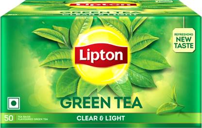 Lipton Clear & Light Green Tea Bags Green Apple Green Tea Box