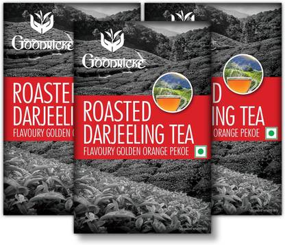 Goodricke Roasted Darjeeling Tea (250 GM)-Pack of 3 Plain, Unflavoured Black Tea Box