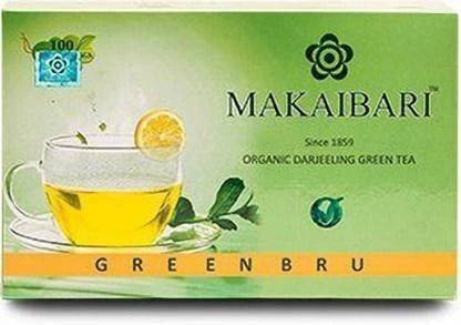 Makaibari Green Bru Darjeeling Green Tea Bags ( 100pcs ) Green Tea Bags Box