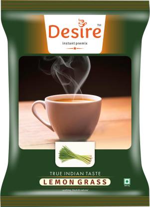 Desire Lemongrass Powder Chai Premix - Helps Digestion Lemon Grass Tea Pouch