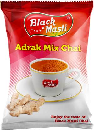 Black Masti Adrak Mix Chai, CTC tea with Black Pepper, Tej Patta Black Tea Pouch