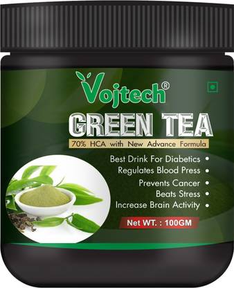 Vojtech Green Tea Powder | Slimming Weight Loss Medicine | Fat Control For Men & Women Unflavoured Herbal Tea Plastic Bottle
