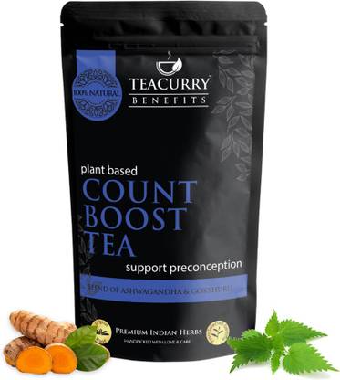 TEACURRY Count Boost Tea For Men - Helps increase Count Assorted Herbal Tea Pouch