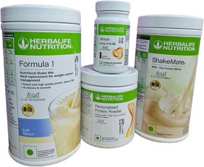HERBALIFE F1 KULFI SHAKE, PPP 200GM,SHAKEMATE 500GM,ENERGY DRINK ELAICHI JUICE Green Tea Tin