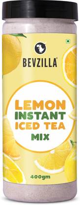 Bevzilla Lemon Instant Iced Tea Mix |400gms| Instant Mix| Lemon Flavour Lemon Iced Tea Plastic Bottle