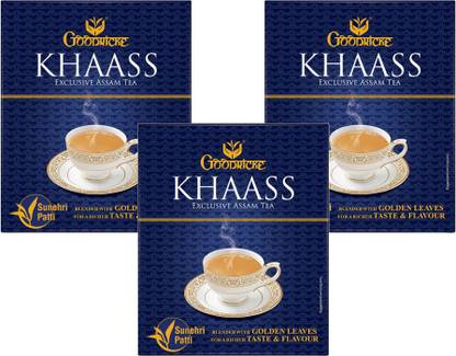 Goodricke Khaass Assam Tea - 500g (Pack of 3) Premium Chai | Milk Tea with Richer Taste Tea Box