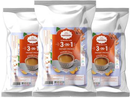 Namaste Chai Adrak Chai Instant Premix Tea Combo Pack Ginger Instant Tea Pouch