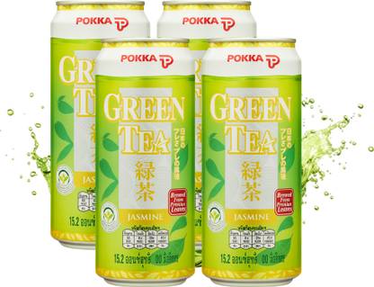 Pokka 100% real brewed premium green tea leaves, Jasmine Tea Tin