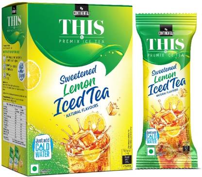 Continental THIS Instant Ice Tea Powder | Refreshing Natural Lemon Flavor | Source of Vitamin C | Lemon Iced Tea Box