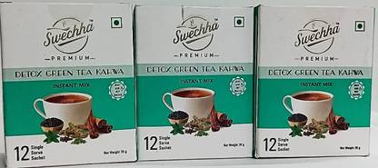 RCM SWECHHA DETOX GREEN TEA 12X3 Sachet Tulsi Green Tea Bags Box