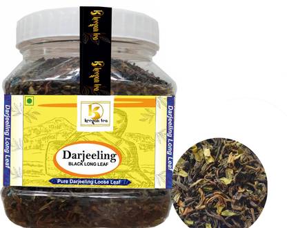 Keegan Tea Pure Darjeeling Long Leaf Authentic Darjeeling Black Tea 200gm Jar Black Tea Mason Jar