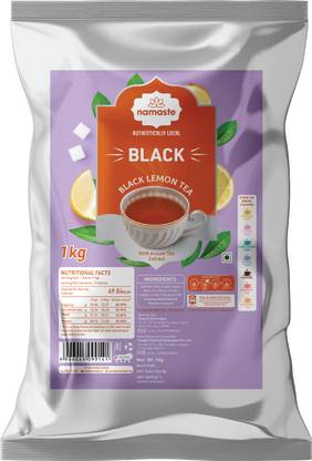 Namaste Chai Instant Tea Premix, Black Lemon Chai | Value Pack | Assam Lemon Tea Pouch