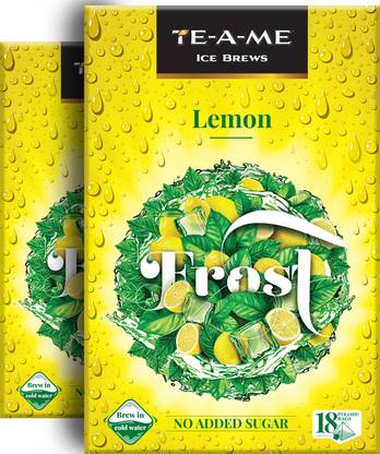 TE-A-ME Pack of 2 (2 X 18 = 36 Tea Bags.). Lemon Iced Tea Box