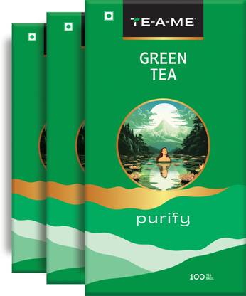TE-A-ME Green Tea, 300 Tea Bags | Green Tea | Green Tea 100 Bags | Pure Green Tea | Green Tea Bags Box