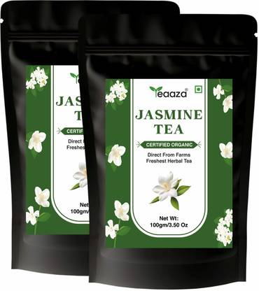 Teaaza Jasmine Tea 2x100g | Sleep, Stress Relief, Immunity | Glowing Skin Jasmine Jasmine Tea Pouch
