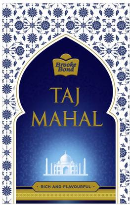 Taj Mahal Tea with Long Leaves Ginger Tea Box