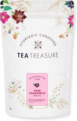 TeaTreasure Pure Chamomile Flower Chamomile Herbal Tea Pouch