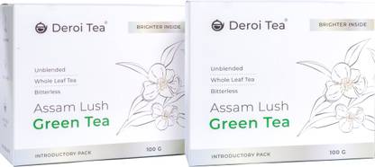 deroi tea Deroi Assam Lush Green Tea (Pack of 2) Unflavoured Green Tea Box