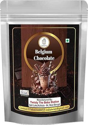 Twisty The Boba Station Belgium Chocolate Premix for Bubble Tea Shakes, Milkshakes | Boba Tea Assorted Tea Pouch
